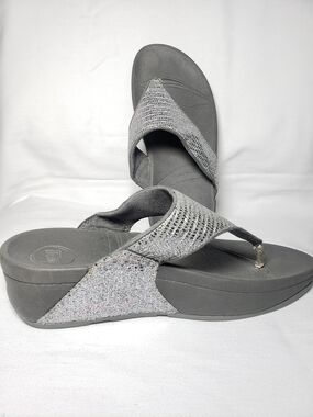 FITFLOP Microwobbleboard Slide Sandals Women's Size 5 Comfort Platform Wedges